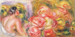 Menina nua com chapéu e rosas, 1916